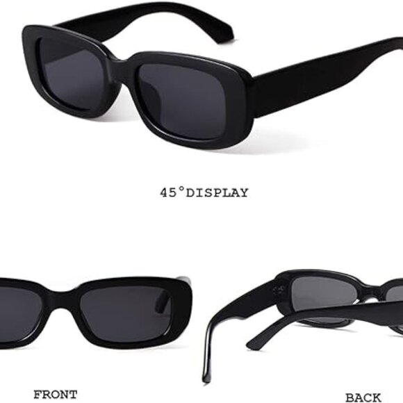 Retro Rectangle Sunglasses - Picture 4 of 4